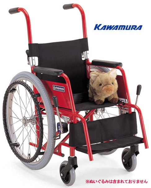 日進　赤のフレーム　介助用車椅子　子供用　ストークカバーと新品座布団付　可愛い ノーヴァ_ライズアクティブ フォーキッズ NOVA_RiseActive for Kids