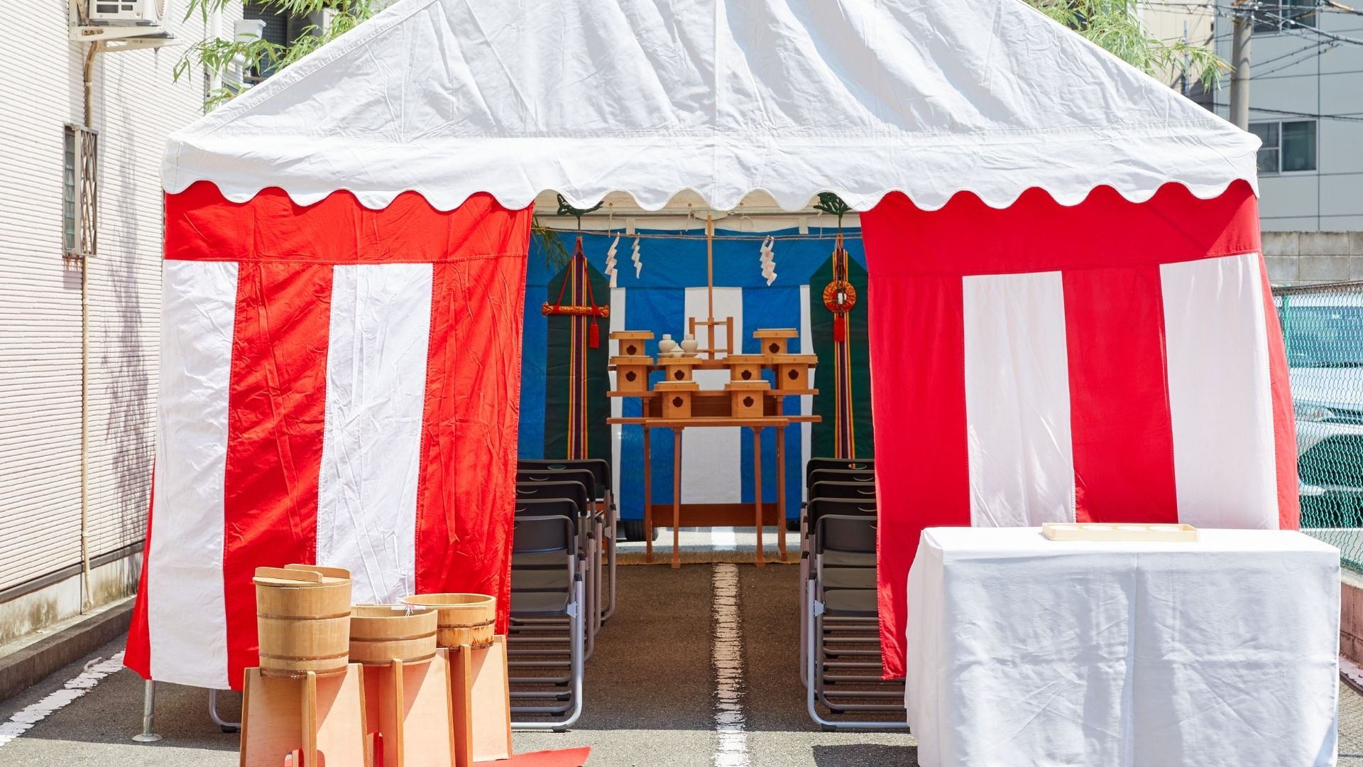 地鎮祭・竣工式の設営イメージ